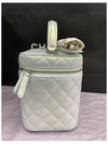 Vanity Cosmetic Top Handle Silver Tote Bag AS2362 - CHANEL - BALAAN 4