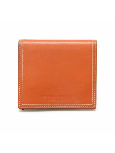 Women s Bottega Veneta Orange Napa Card Holder Case gt wallet business Gangbuk used luxury goods - BOTTEGA VENETA - BALAAN 1