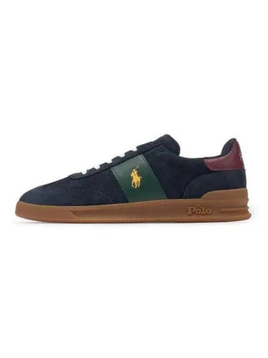 Heritage Aera Suede Sneakers Navy - POLO RALPH LAUREN - BALAAN 1