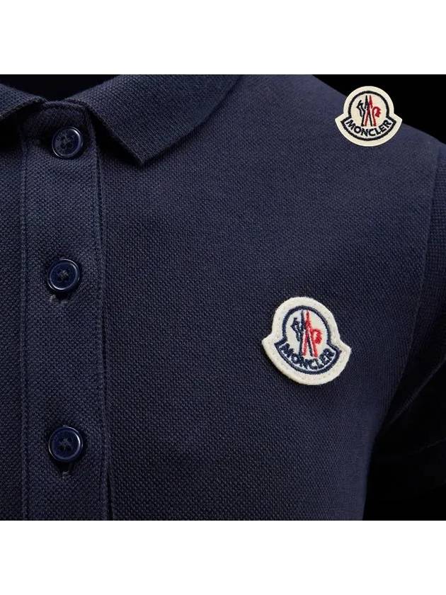 Kids Polo Shirt Dress One Piece Deep Navy 8I00011 8496F 773 8A 10A - MONCLER - BALAAN 4