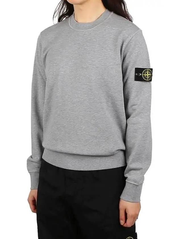 Wappen Patch Crew Neck Sweatshirt Grey - STONE ISLAND - BALAAN 2