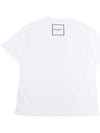 Cotton Square Label Short Sleeve T-Shirt White - WOOYOUNGMI - BALAAN 3