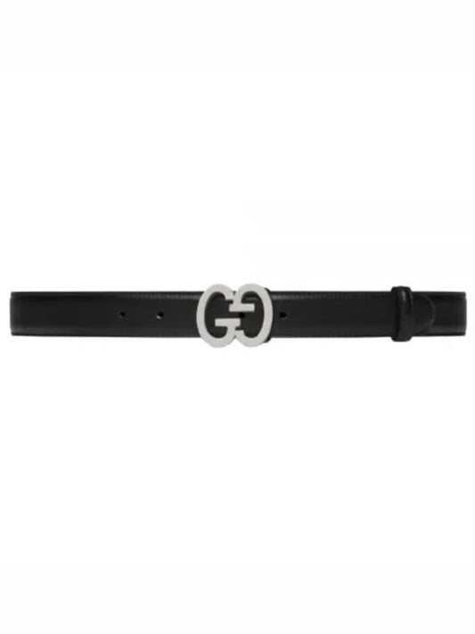 GG Superme Monogram Leather Buckle Belt - GUCCI - BALAAN 2