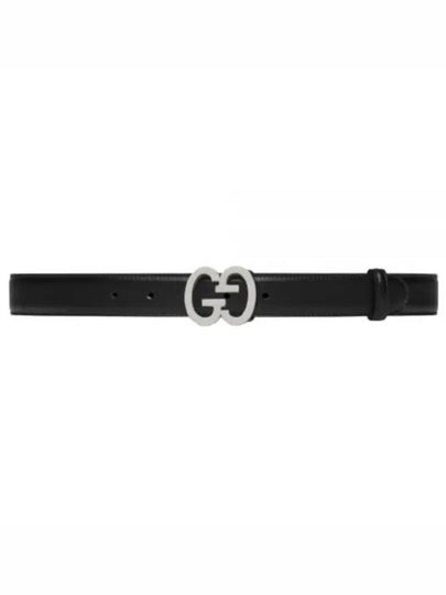 GG Superme Monogram Leather Buckle Belt - GUCCI - BALAAN 2