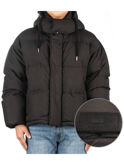 Oversized Nylon Puffer Down Jacket Black - AMI - BALAAN 2