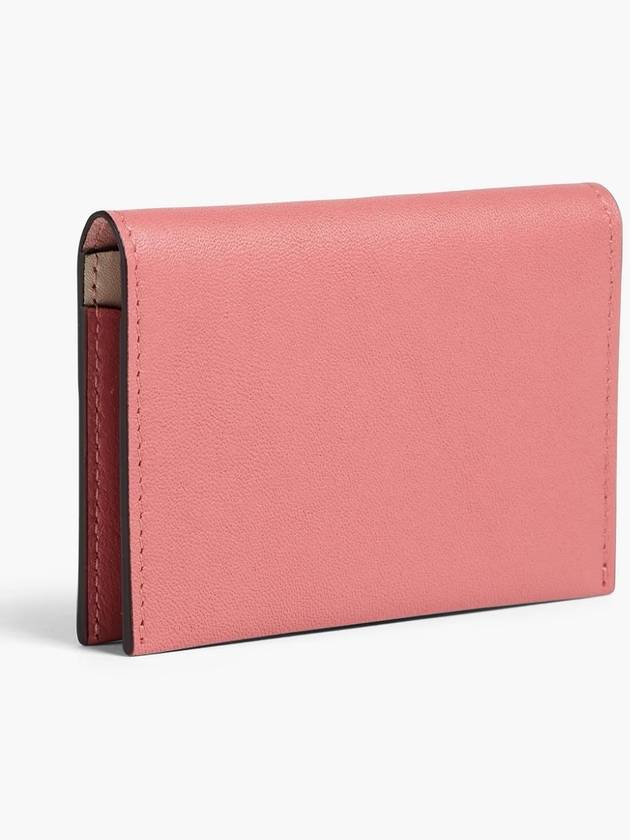 Women s Logo Fold Antique Rose Card Wallet - ACNE STUDIOS - BALAAN 3