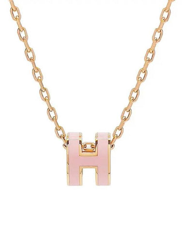 Petit Pop Ache Necklace Rose Drage Gold 4HA0700 - HERMES - BALAAN 1