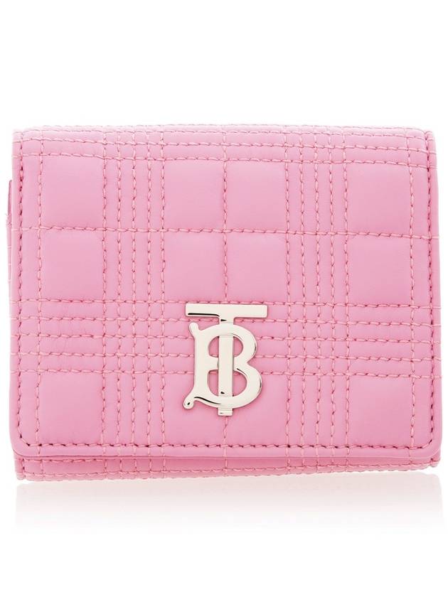 Lola Quilted Small Half Wallet Pink - BURBERRY - BALAAN 2