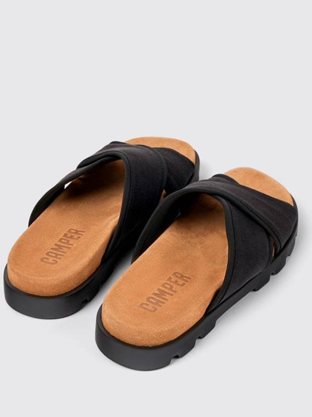 Brutus Cross Strap Sandals Black - CAMPER - BALAAN 5