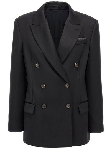 Brunello Cucinelli Double-Breasted Blazer - BRUNELLO CUCINELLI - BALAAN 1