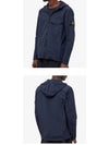 Men's Wappen Patch Naslan Pocket Hooded Jacket Navy - STONE ISLAND - BALAAN 6