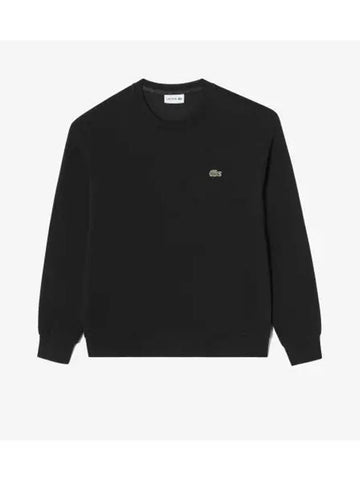 Men s Technical Crew Neck Sweatshirt Black - LACOSTE - BALAAN 1