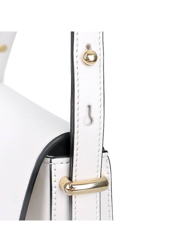 Leather Shoulder Bag White - PRADA - BALAAN 10