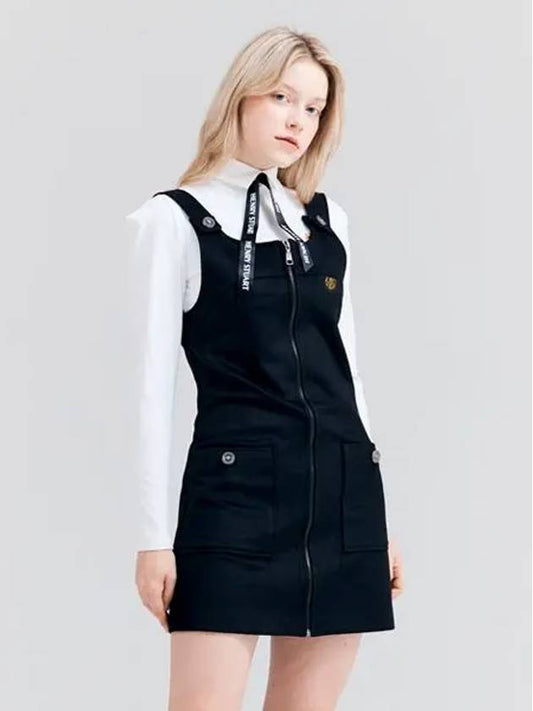 Golf Zipper Overall One Piece Black - HENRY STUART - BALAAN 1