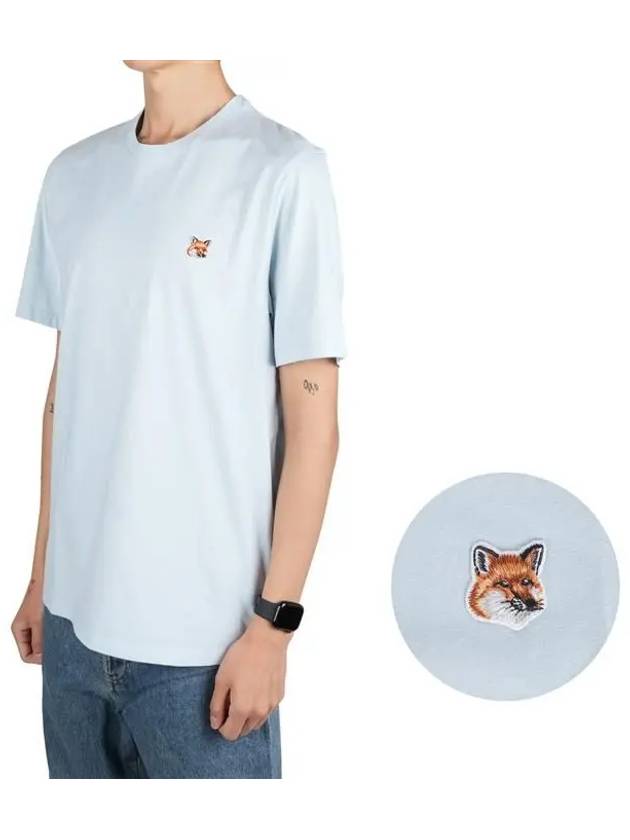 Fox Head Patch Classic Short Sleeve T-Shirt Clear Blue - MAISON KITSUNE - BALAAN 2