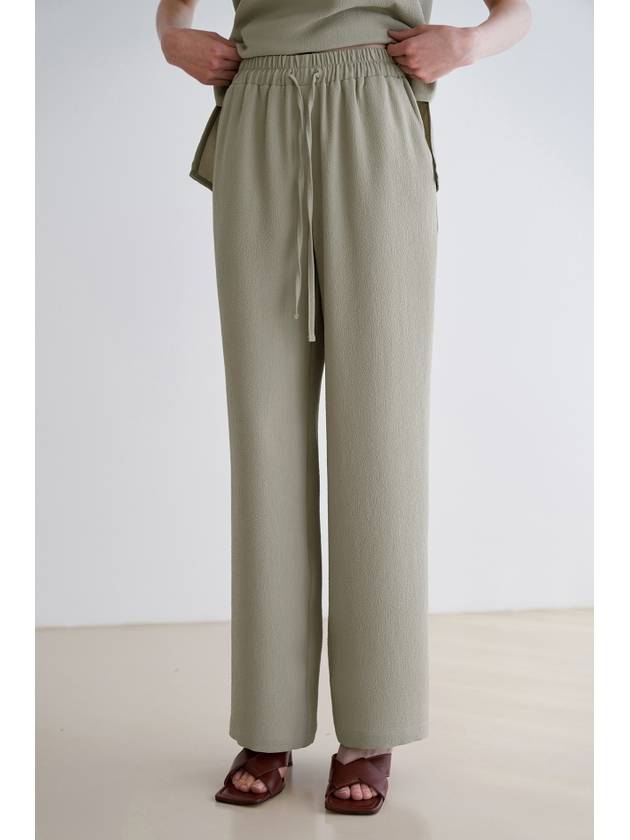 Pleats Banding Pants KHAKI - ILROZE - BALAAN 2