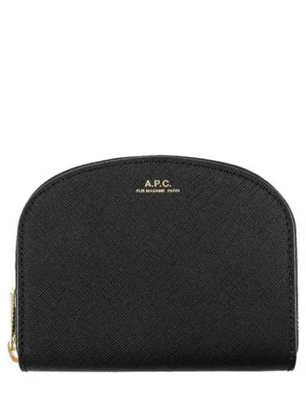 Half Moon Demi Lune Compact Half Wallet Black - A.P.C. - BALAAN 2