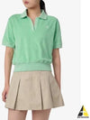 Cotton Polo Shirt Washed Kelly Green - SPORTY & RICH - BALAAN 2