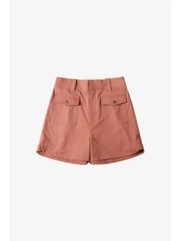 LE MONT ST MICHEL PABLA GABARDINE SHORTS WITH POCKETS Pink - LE MONDE BERYL - BALAAN 1