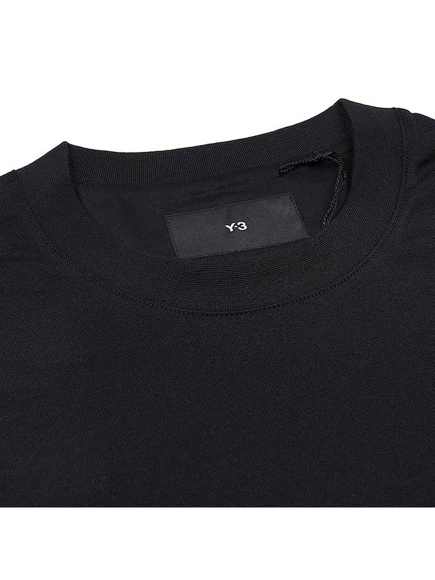 Graphic Cotton Short Sleeve T-Shirt Black - Y-3 - BALAAN 5