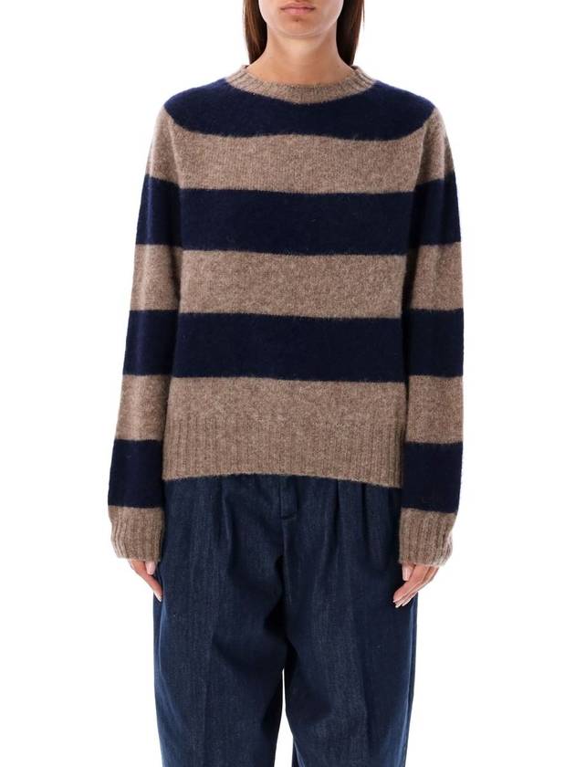 Ymc Jets Stripe Crew Knit - YMC - BALAAN 1