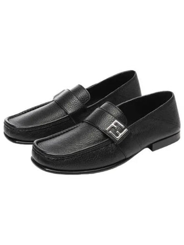 Square leather loafers men - FENDI - BALAAN 1