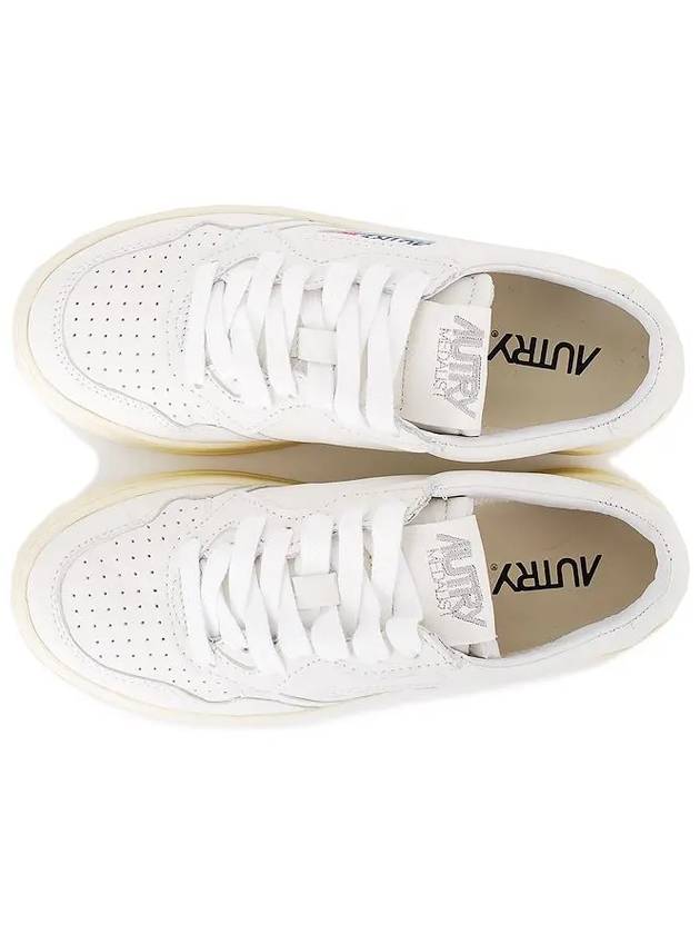 Medalist Goatskin Low Top Sneakers White - AUTRY - BALAAN 4