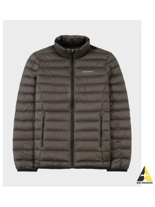 MERRELL MEN quilted high neck basic lightweight down jacket DARK CHARCOAL - MERRYMOTIVE - BALAAN 1