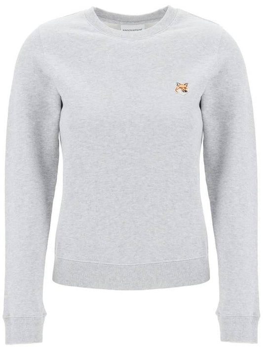 Fox Head Patch Regular Sweatshirt Grey - MAISON KITSUNE - BALAAN 1