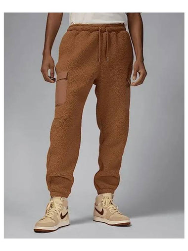 Jordan Flight Men s High Pile Fleece Pants Akio Brown FV7450 223 736141 - NIKE - BALAAN 1