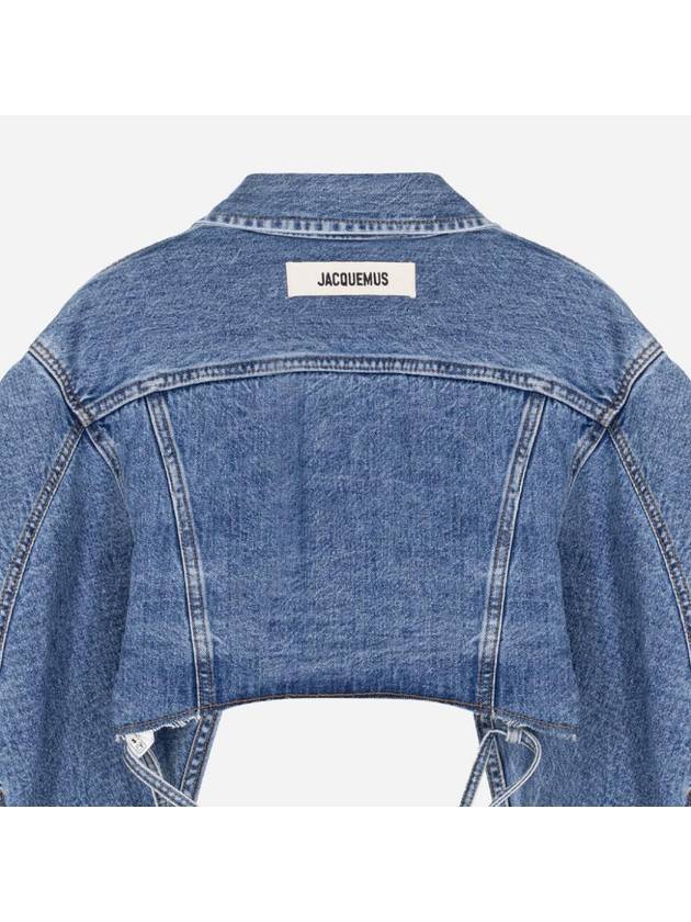 Jacquemus Cropped Denim Jacket 23H233DE021 - JACQUEMUS - BALAAN 6