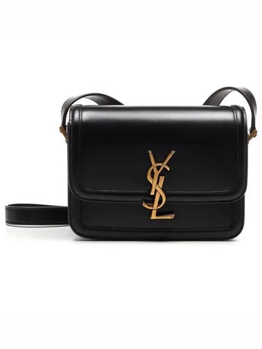 Gold Hardware Monogram Small Solferino Shoulder Bag Black - SAINT LAURENT - BALAAN 2