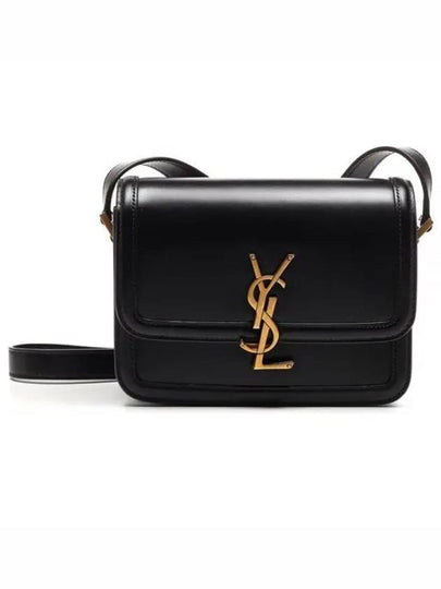 Gold Hardware Monogram Small Solferino Shoulder Bag Black - SAINT LAURENT - BALAAN 2