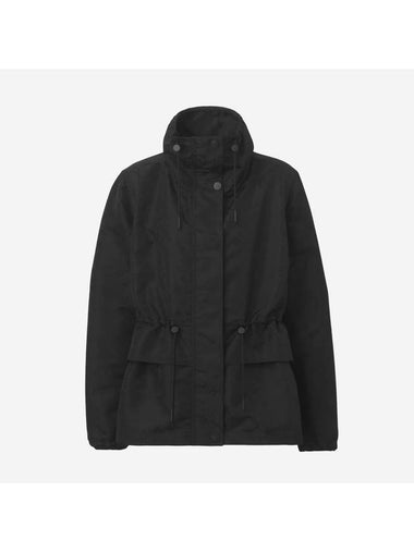 Monogram Motif Funnel Neck Jacket Black - BURBERRY - BALAAN 1