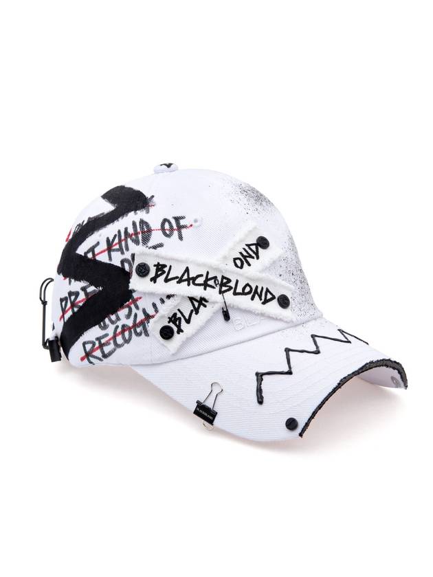 BBD Original Logo Cap Dirty Custom Ver White - BLACKBLOND - BALAAN 2