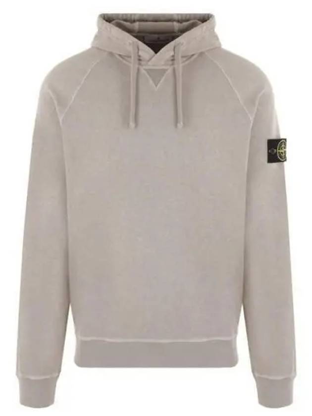 Men's Waffen Patch OLD Treatment Cotton Hoodie Dove Grey - STONE ISLAND - BALAAN 2