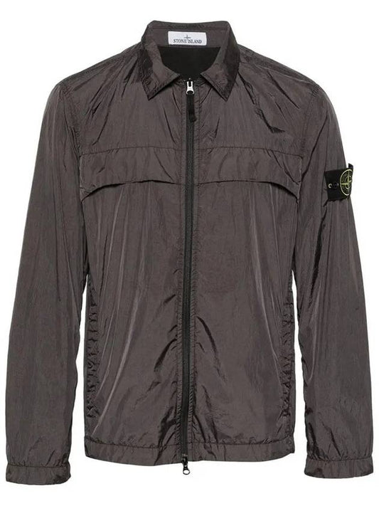 Garment Dyed Crinkle Reps R-NY Jacket Brown - STONE ISLAND - BALAAN 2