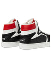 Men's Z Trainer High Top Sneakers Black Red - CELINE - BALAAN 5