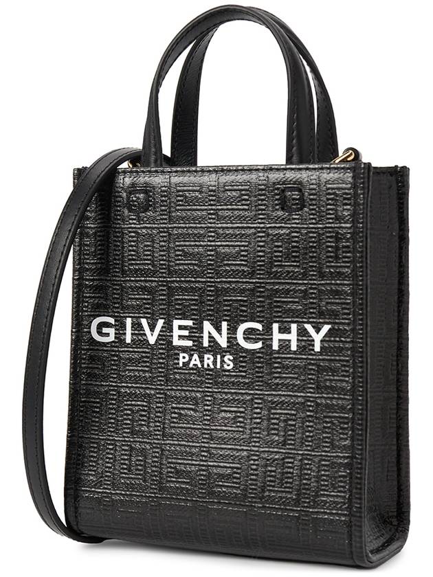 4G Canvas Vertical Mini G Tote Bag Black - GIVENCHY - BALAAN 3