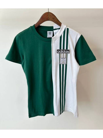 T Shirt GJ6584 Green White WOMENS - ADIDAS - BALAAN 1