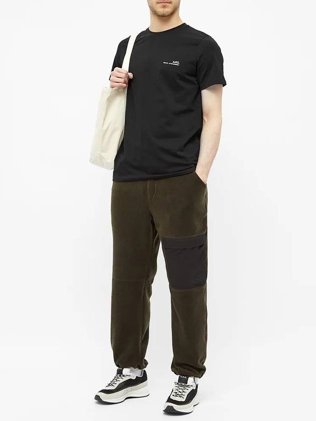 Men's Item Logo Short Sleeve T-Shirt Black - A.P.C. - BALAAN 6