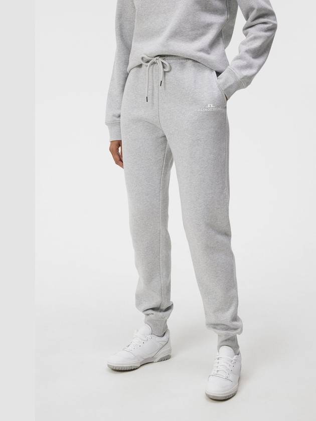 Alpha Track Pants Light Grey Melange - J.LINDEBERG - BALAAN 3