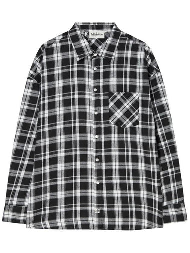 Overfit tartan check shirt Black - THE GREEN LAB - BALAAN 1