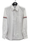 Armband Stripe Shirt MWL301A 960 - THOM BROWNE - BALAAN 1