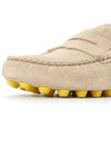 Gommino Bubble Suede Driving Shoes Beige - TOD'S - BALAAN.