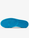 W Nike Jordan 1 Retro Low OG Black and Dark Powder Blue CZ0775104 - JORDAN - BALAAN 2