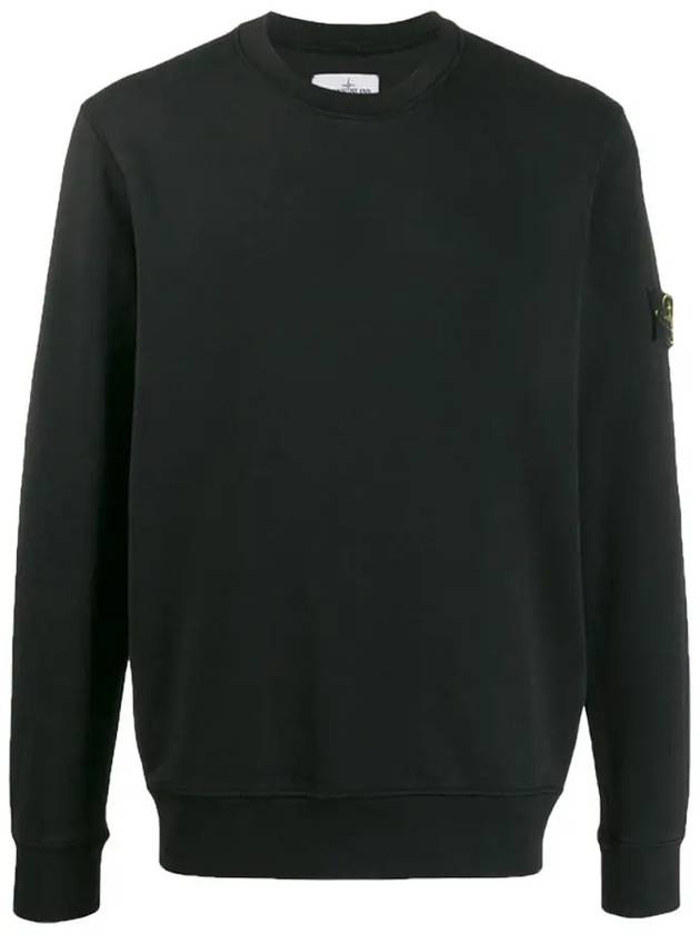 Garment Dyed Cotton Crewneck Black - STONE ISLAND - BALAAN 2