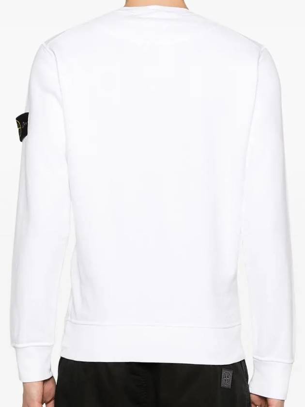 Wappen Patch Garment Dyed Sweatshirt White - STONE ISLAND - BALAAN 5