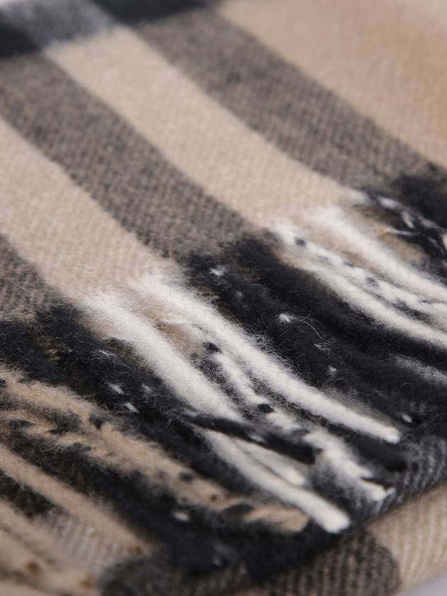 Check Cashmere Scarf Beige - BURBERRY - BALAAN 5