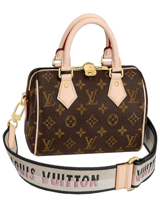 Speedy Bandouli?re 20 Monogram Cross Bag Brown - LOUIS VUITTON - BALAAN.